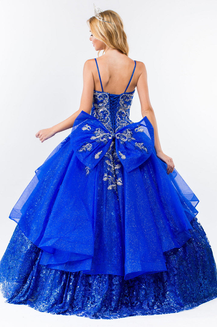 Sleeveless Glitter Ball Gown by Elizabeth K GL1927