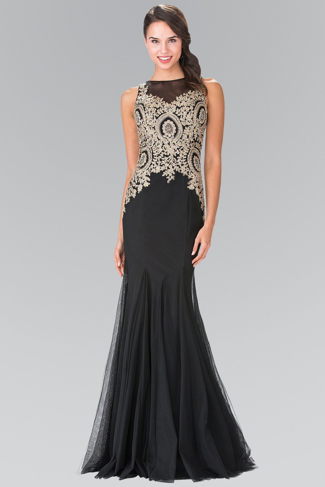 Elizabeth K GL2283 Prom Dress - Black