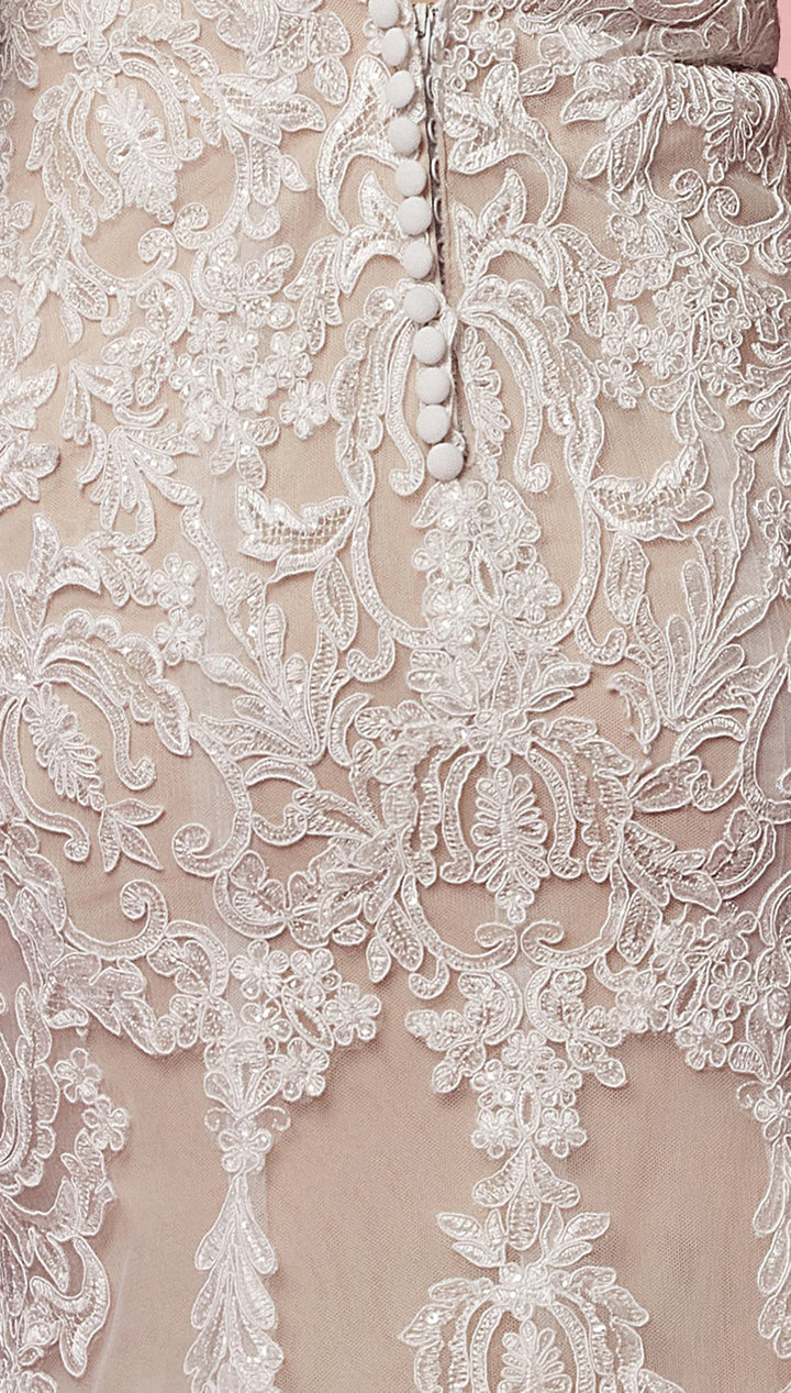 Sleeveless Lace Mermaid Gown by Nox Anabel H494