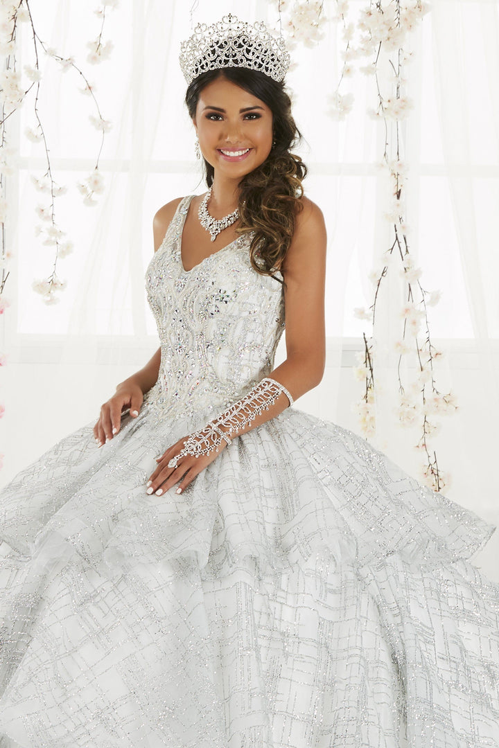 Sleeveless V-Neck Glitter Quinceanera Dress by House of Wu 26921-Quinceanera Dresses-ABC Fashion