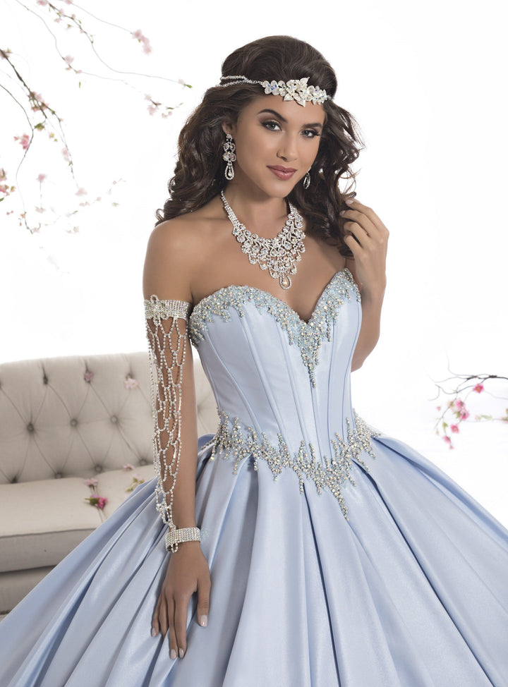 Strapless A-line Satin Quinceanera Dress by House of Wu 26874-Quinceanera Dresses-ABC Fashion
