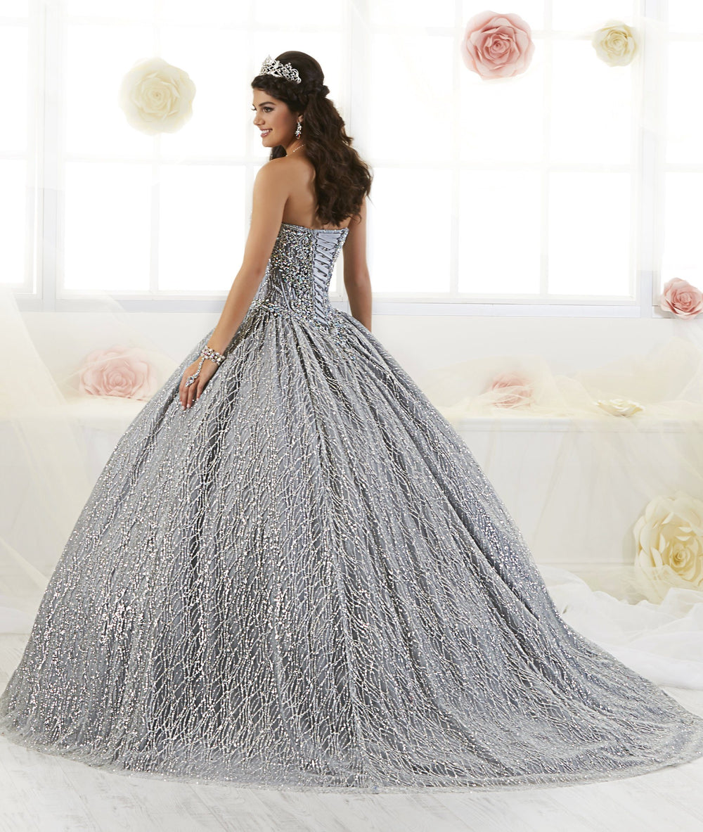 Strapless Glitter Quinceanera Dress by House of Wu 26896-Quinceanera Dresses-ABC Fashion