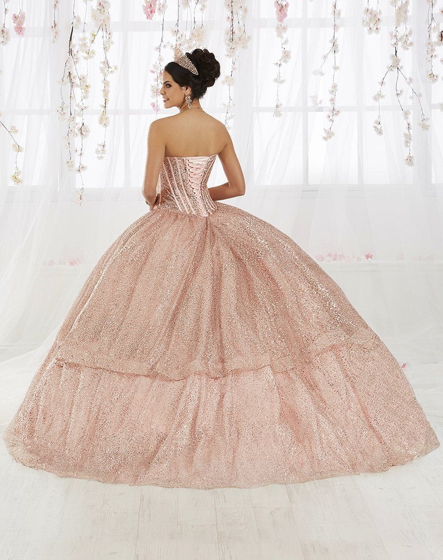 Strapless Glitter Quinceanera Dress by House of Wu 26923-Quinceanera Dresses-ABC Fashion