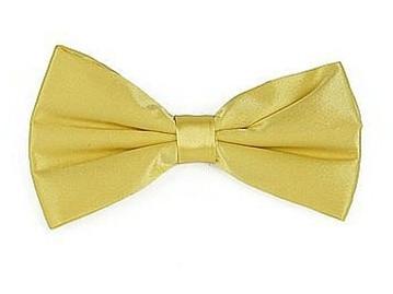 Yellow Bow Ties with Matching Pocket Squares-Men's Bow Ties-ABC Fashion