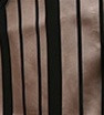 Men's Black/Mocha Striped Vest with Neck Tie and Bow Tie-Men's Vests-ABC Fashion