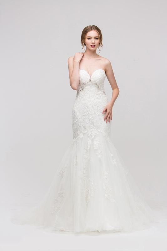 Strapless Bridal Mermaid Dress by Eureka 6507