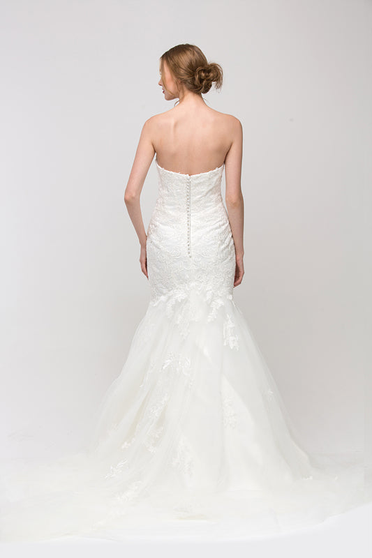 Strapless Bridal Mermaid Dress by Eureka 6507