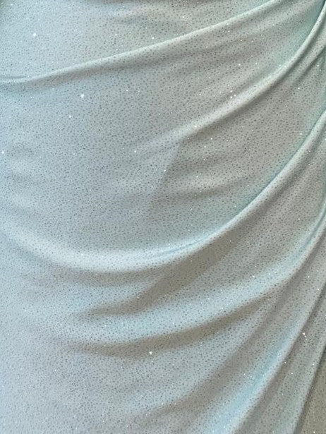 Glitter Jersey Sleeveless Slit Gown by Eureka EK136