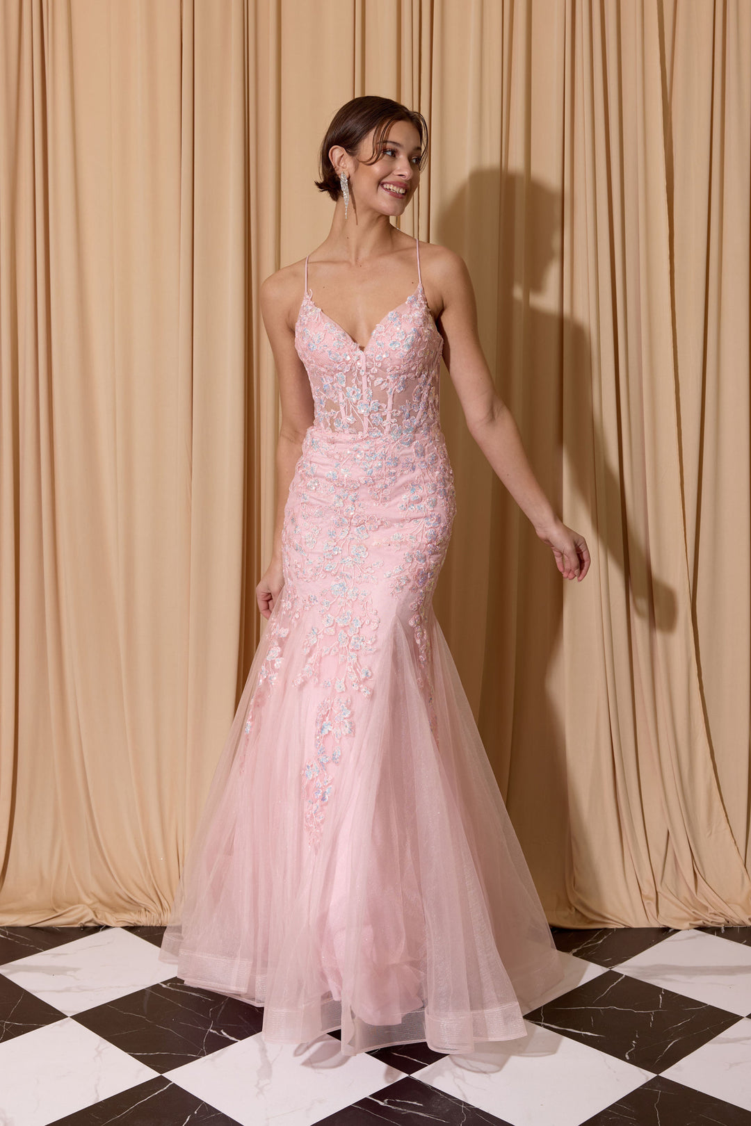 Sequin Applique Mermaid Dress by Eureka 9696 ABC Fashion Sequin Applique Mermaid Dress by Eureka 9696 ABC Fashion