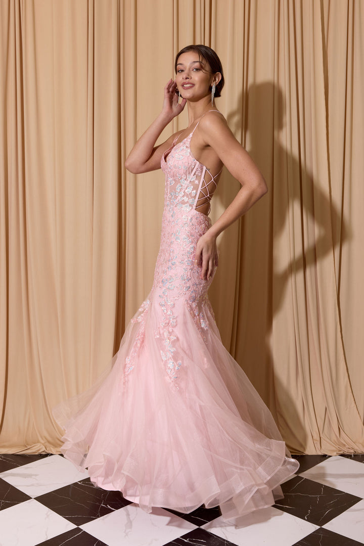 Sequin Applique Mermaid Dress by Eureka 9696