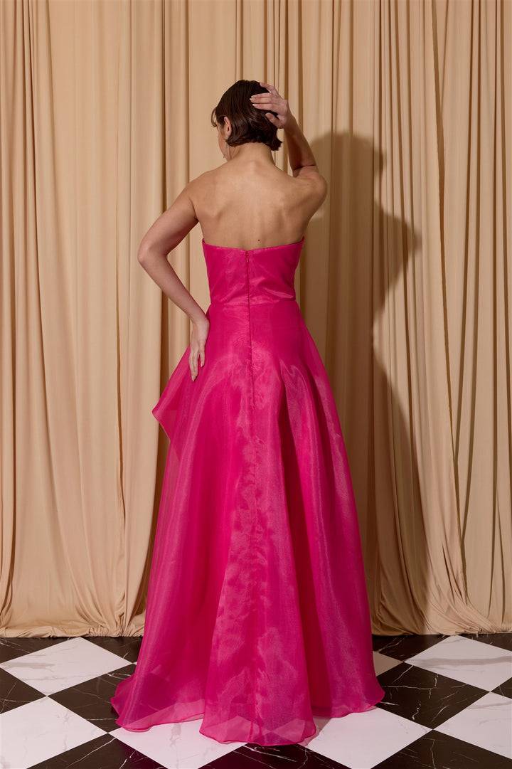Organza Strapless Ball Gown by Eureka EK206