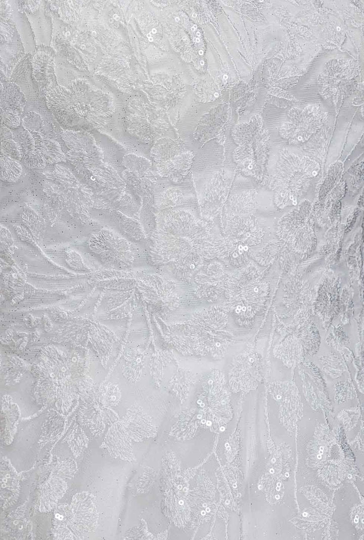 Applique V-Neck Bridal A-line Gown by Eureka EK210