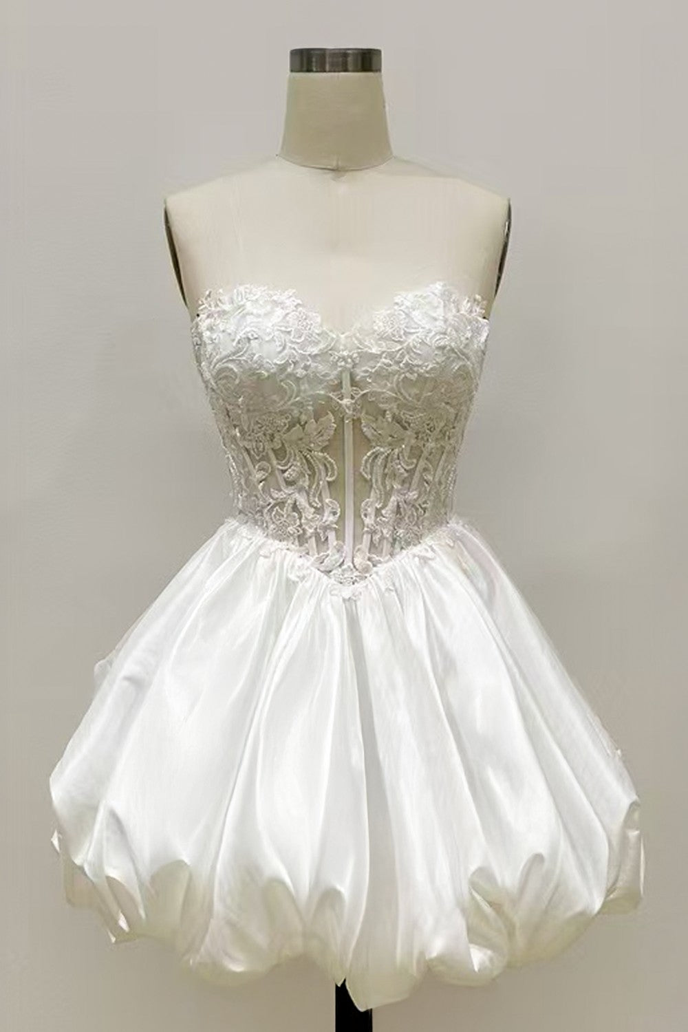 Applique Short Strapless Dress by Amelia Couture 5081S