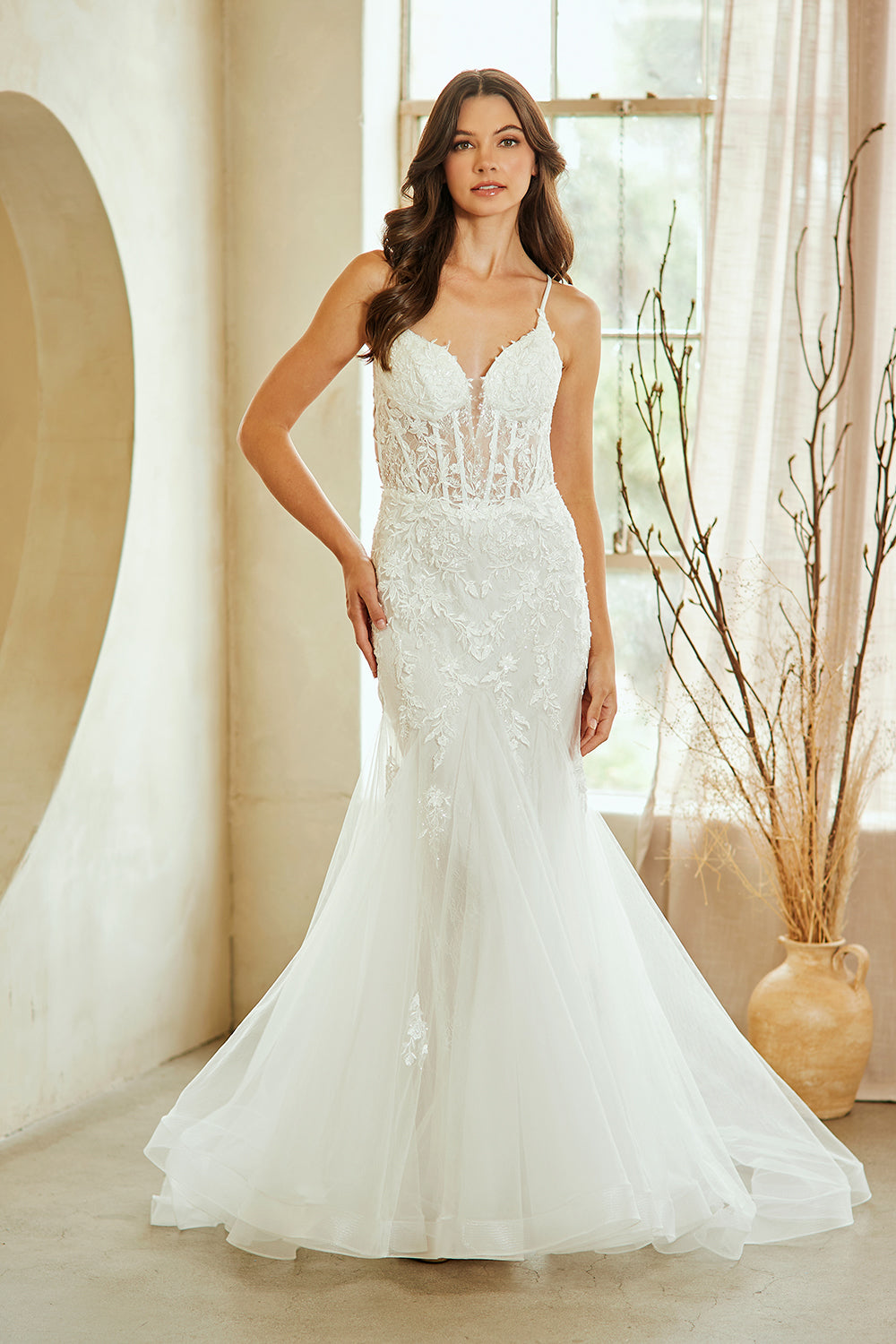 Sleeveless Mermaid Dress by Amelia Couture 2120