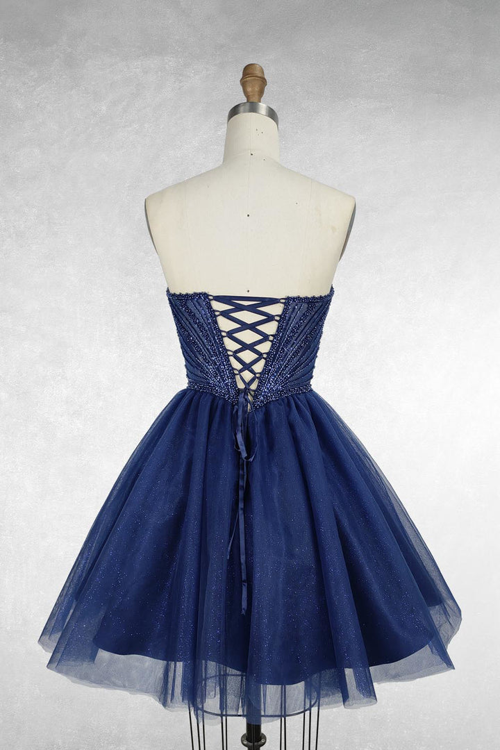 Tulle Short Strapless Dress by Amelia Couture JQ1103S