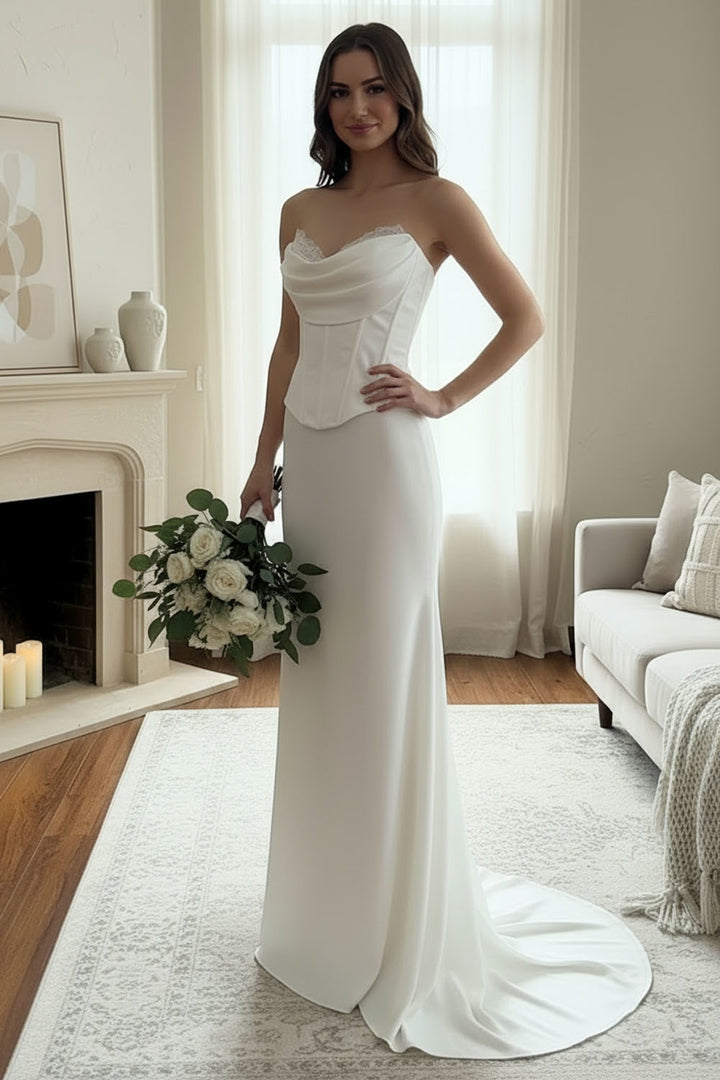 Fitted Strapless Gown by Amelia Couture 6137