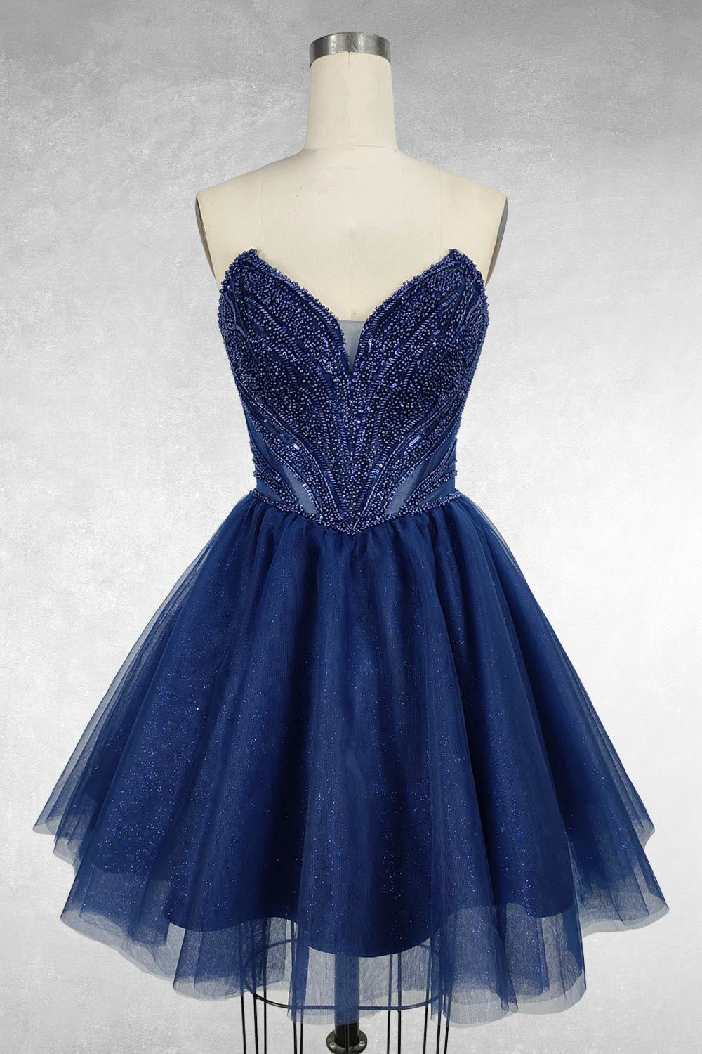 Tulle Short Strapless Dress by Amelia Couture JQ1103S