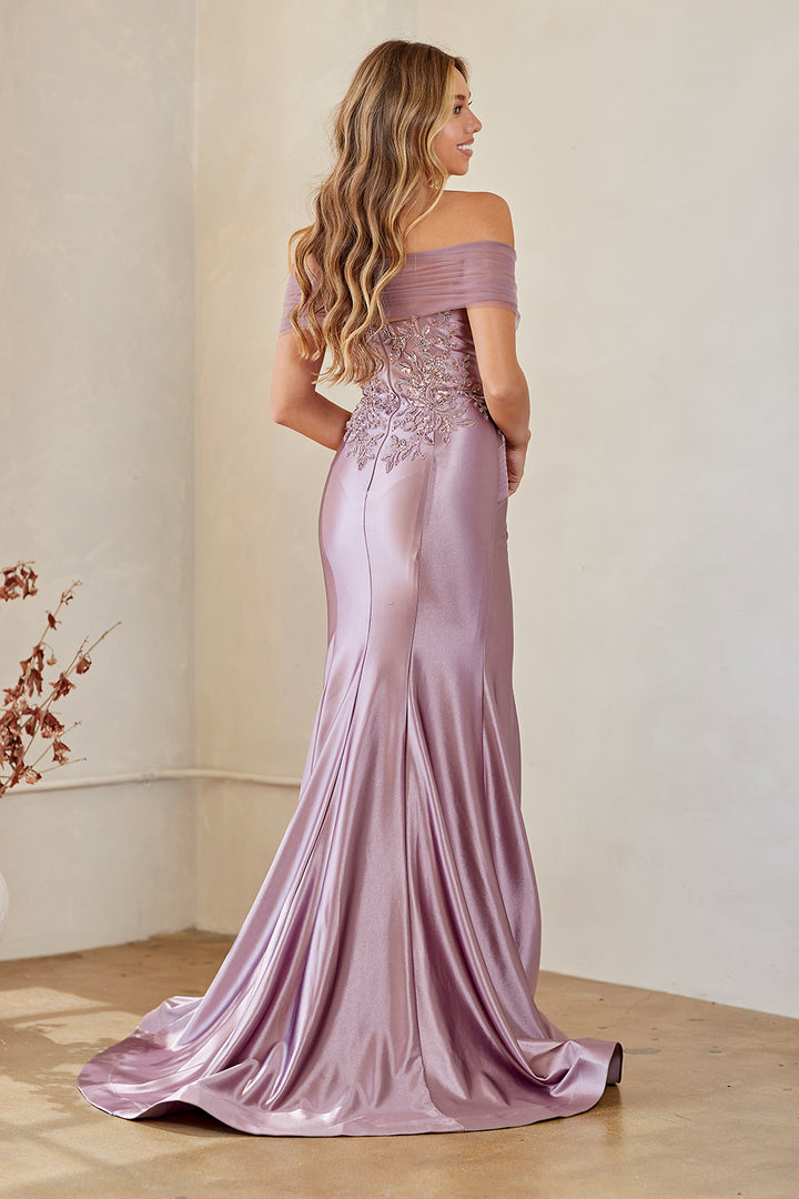 Off Shoulder Mermaid Dress by Amelia Couture 8074