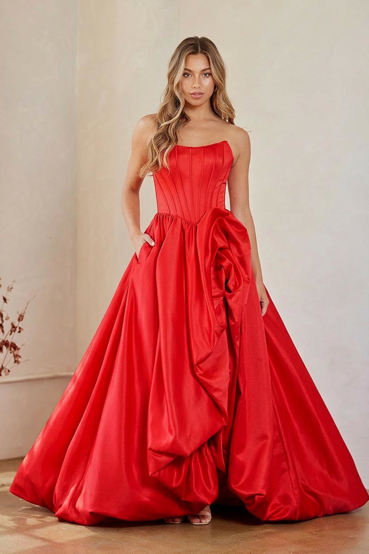 Strapless A-line Bubble Gown by Amelia Couture 2085