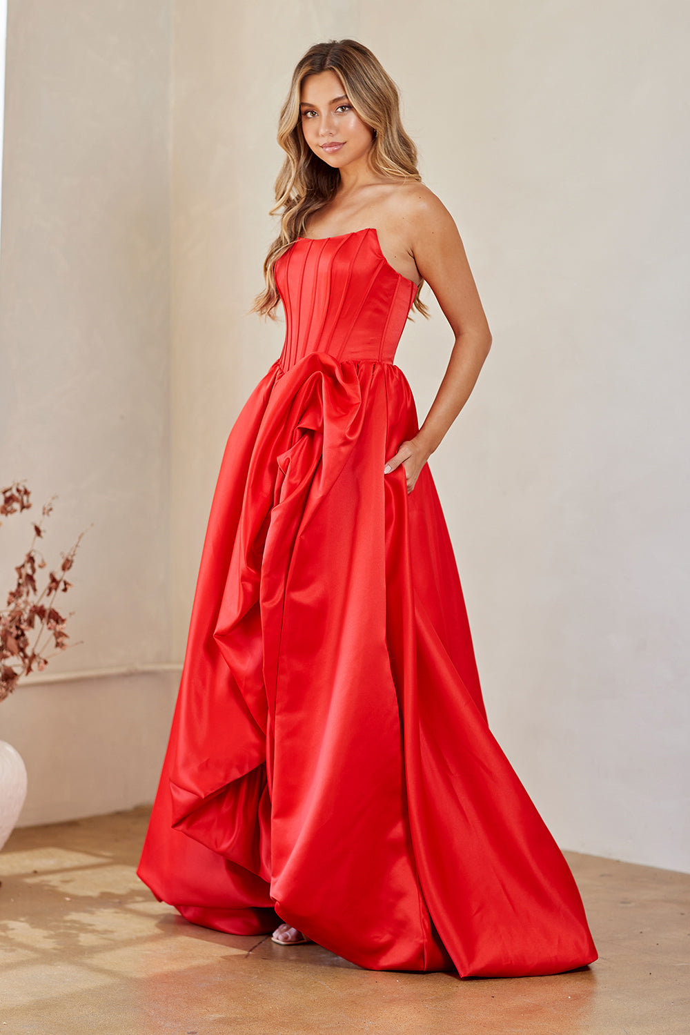 Strapless A-line Bubble Gown by Amelia Couture 2085