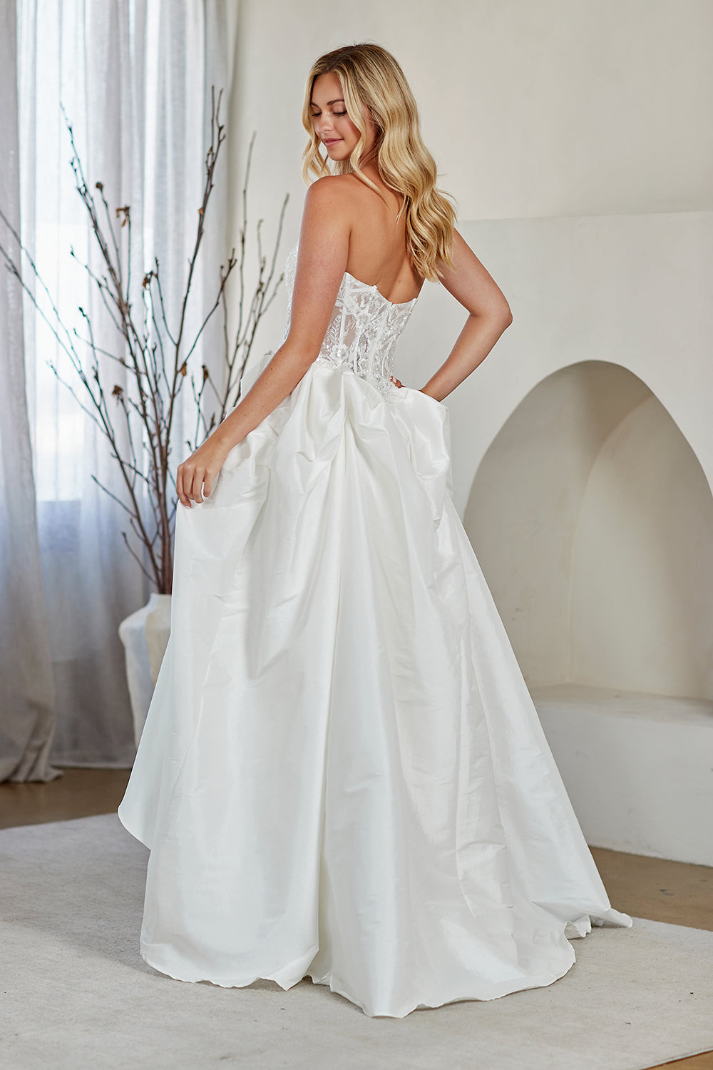 Applique Strapless Bridal Gown by Amelia Couture 2087