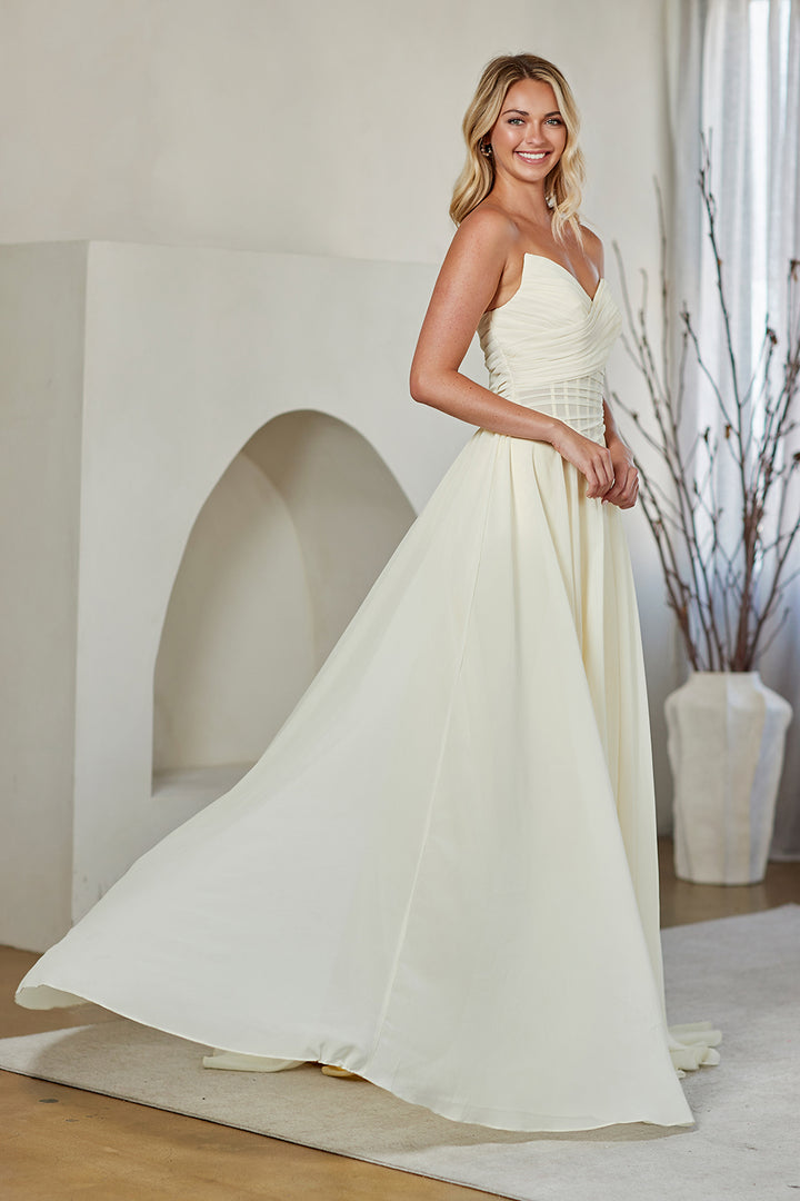 One Shoulder A-line Gown by Amelia Couture 9097