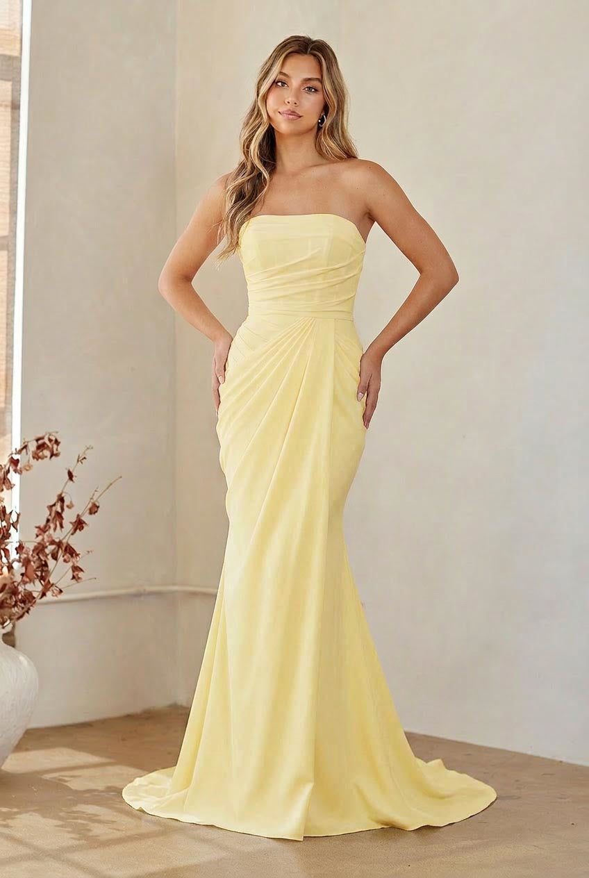 Fitted Strapless Gown by Amelia Couture 6149