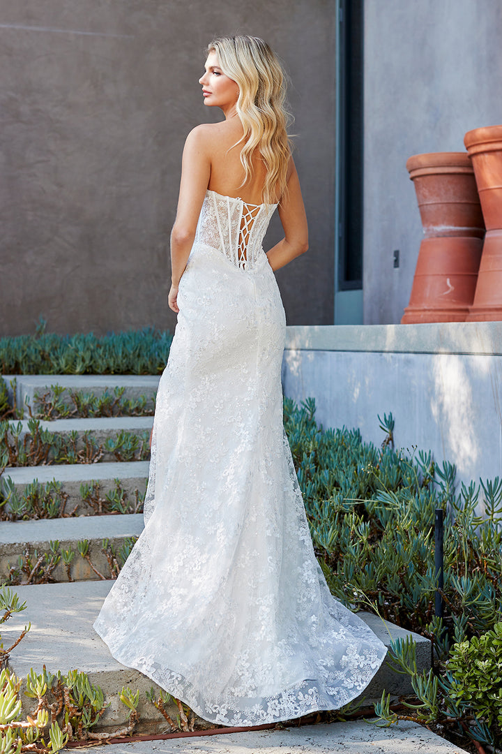 Applique Strapless Bridal Gown by Amelia Couture 7097