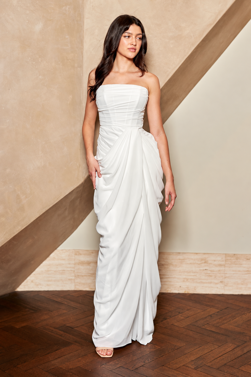 Fitted Strapless Gown by Amelia Couture 6149