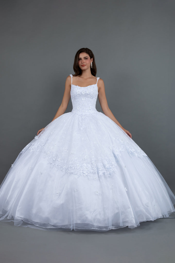 Applique Sleeveless Ball Gown by Juliet JT1496HW