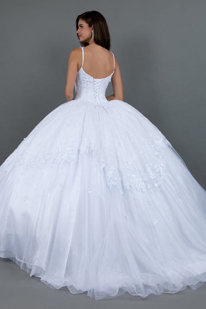 Applique Sleeveless Ball Gown by Juliet JT1496HW