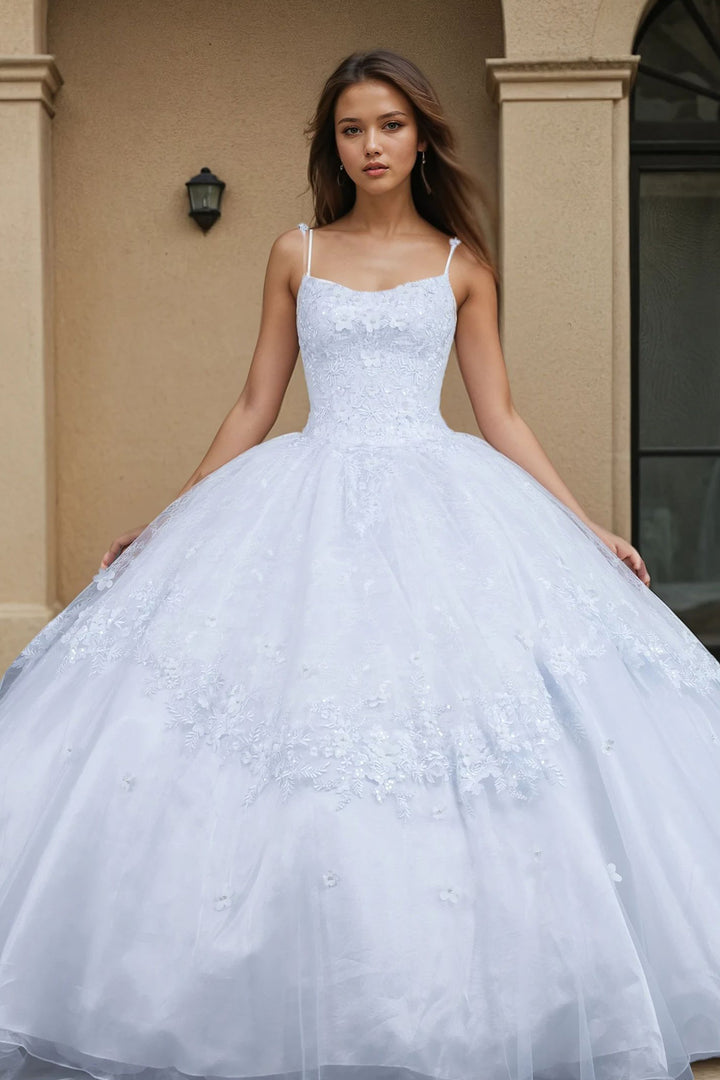 Applique Sleeveless Ball Gown by Juliet JT1496HW