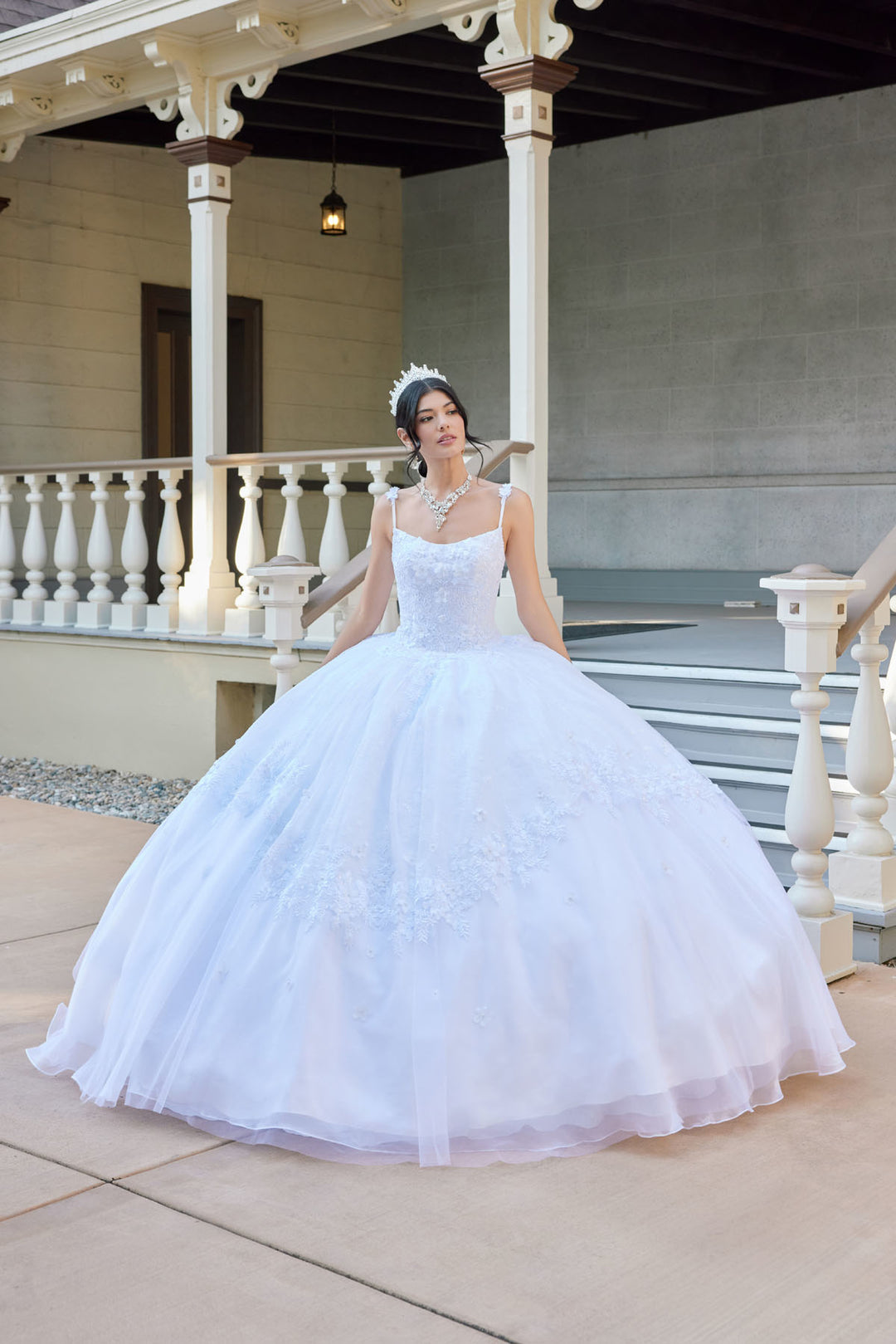 Applique Sleeveless Ball Gown by Juliet JT1496HW