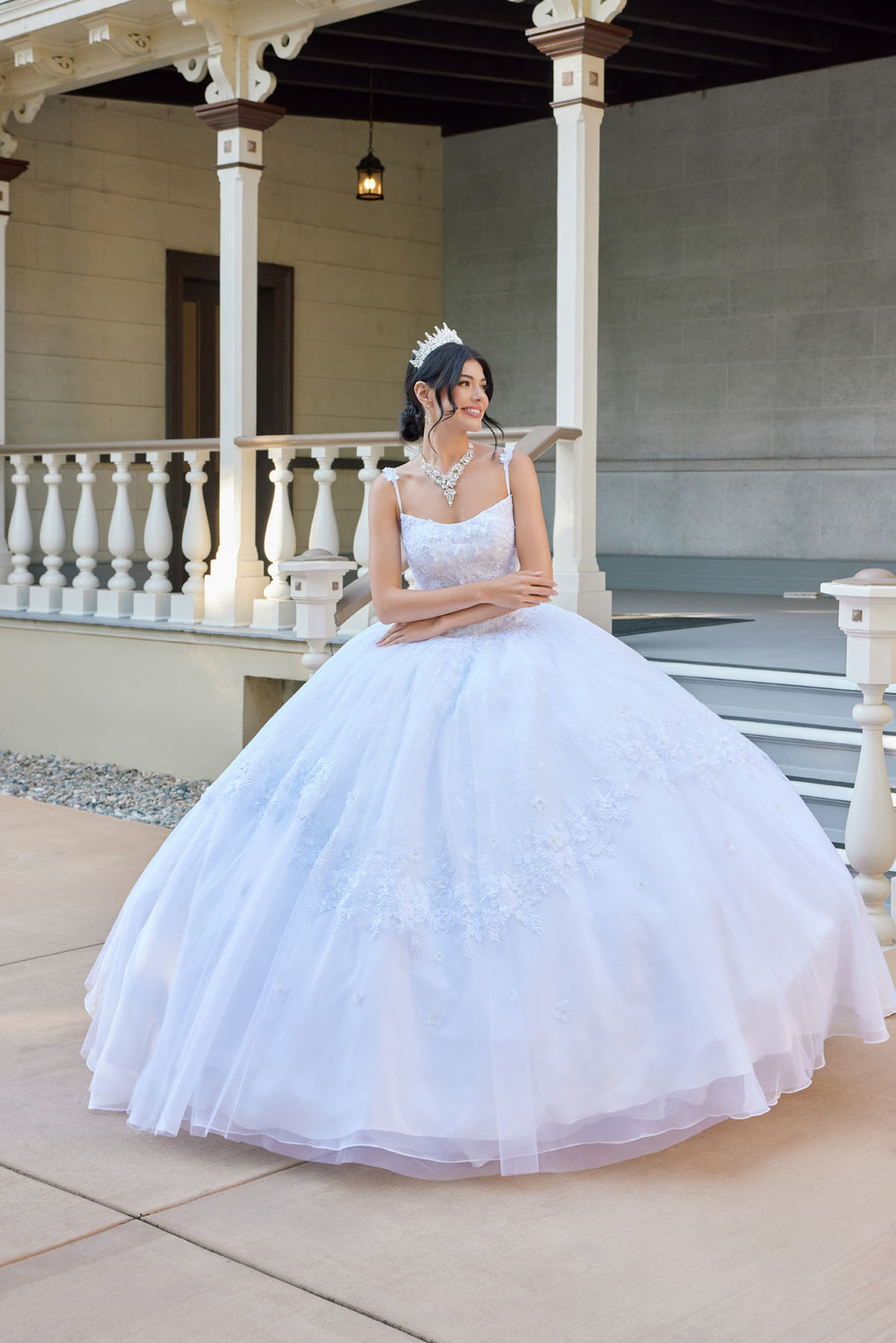 Applique Sleeveless Ball Gown by Juliet JT1496HW