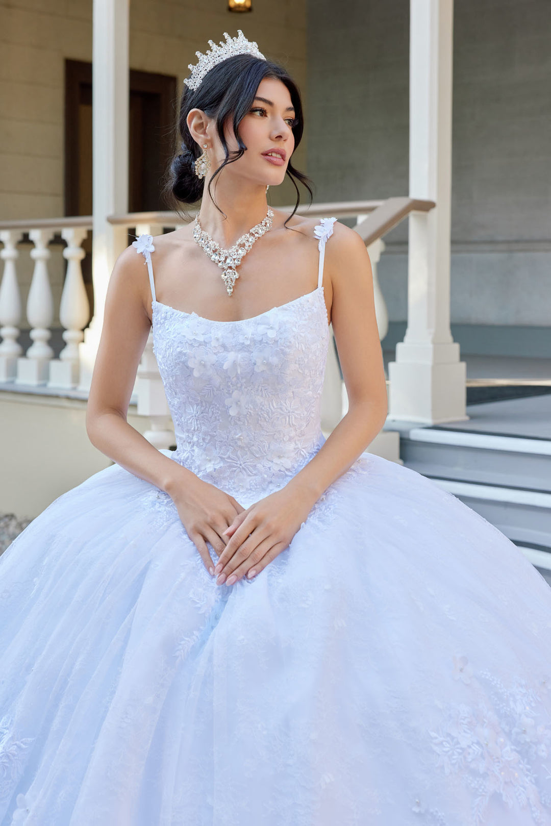 Applique Sleeveless Ball Gown by Juliet JT1496HW