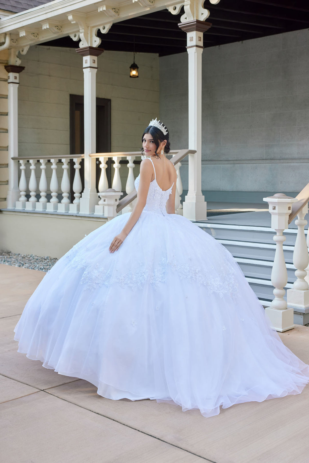 Applique Sleeveless Ball Gown by Juliet JT1496HW