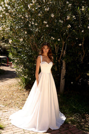 Sleeveless Corset Wedding Ball Gown by Nox Anabel JW981