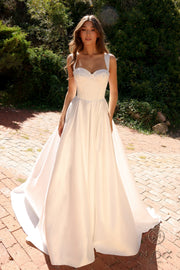 Sleeveless Corset Wedding Ball Gown by Nox Anabel JW981
