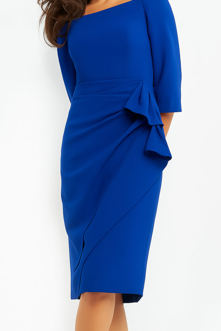 Short Off Shoulder 3/4 Sleeve Dress by Jovani 07442
