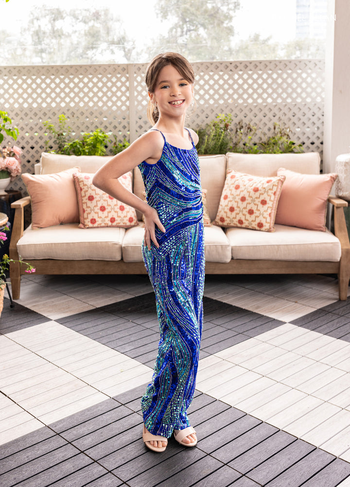 Girl's Overskirt Jumpsuit by Rachel Allan 10286