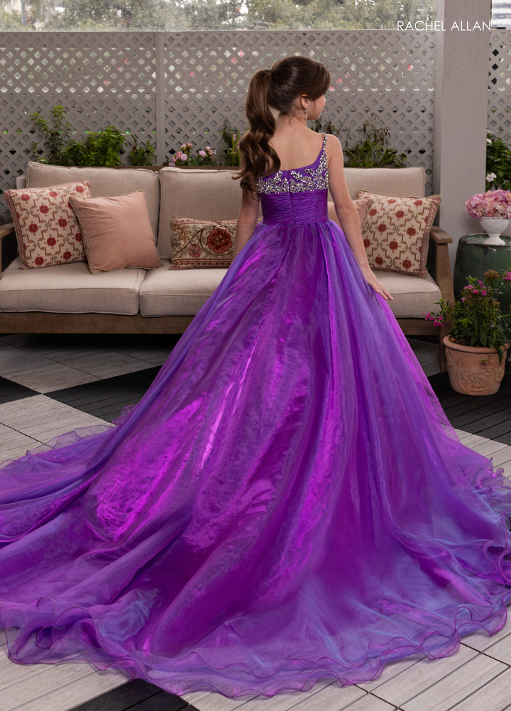 Girl's Organza Sleeveless Gown by Rachel Allan 10287