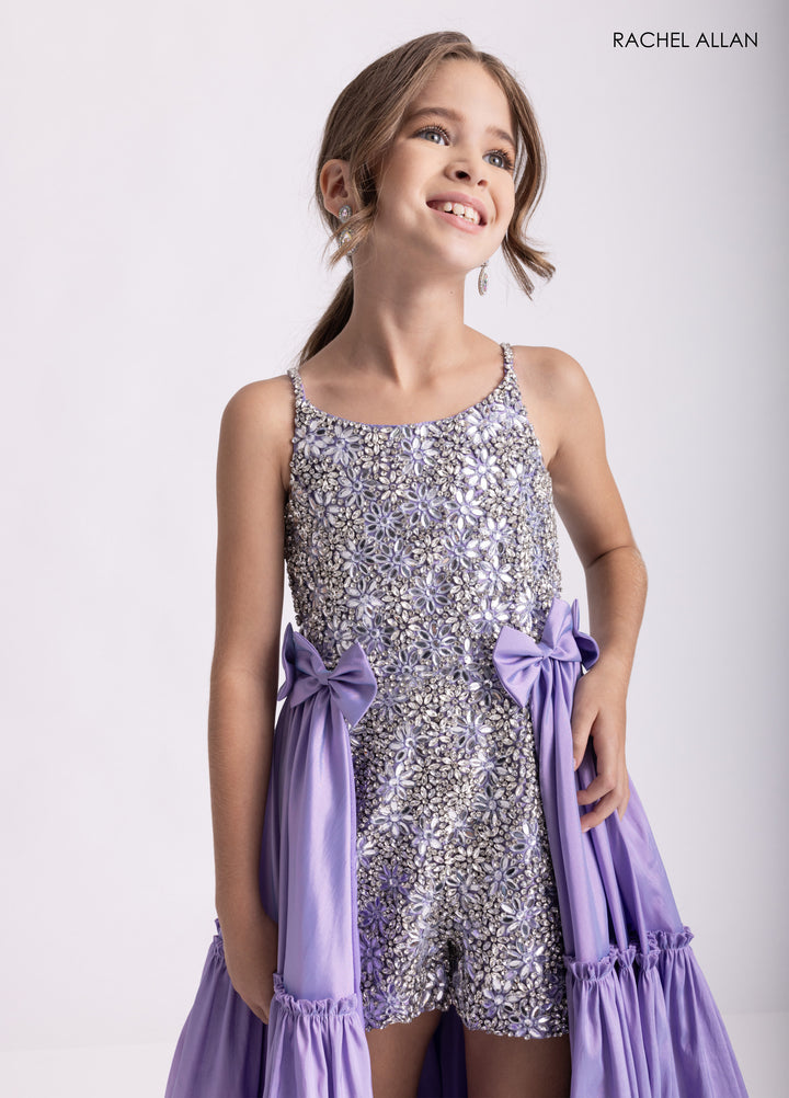 Girl's High Low Romper by Rachel Allan 10301
