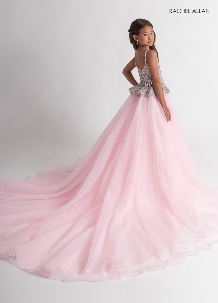 Girl's Organza Sleeveless Gown by Rachel Allan 10306