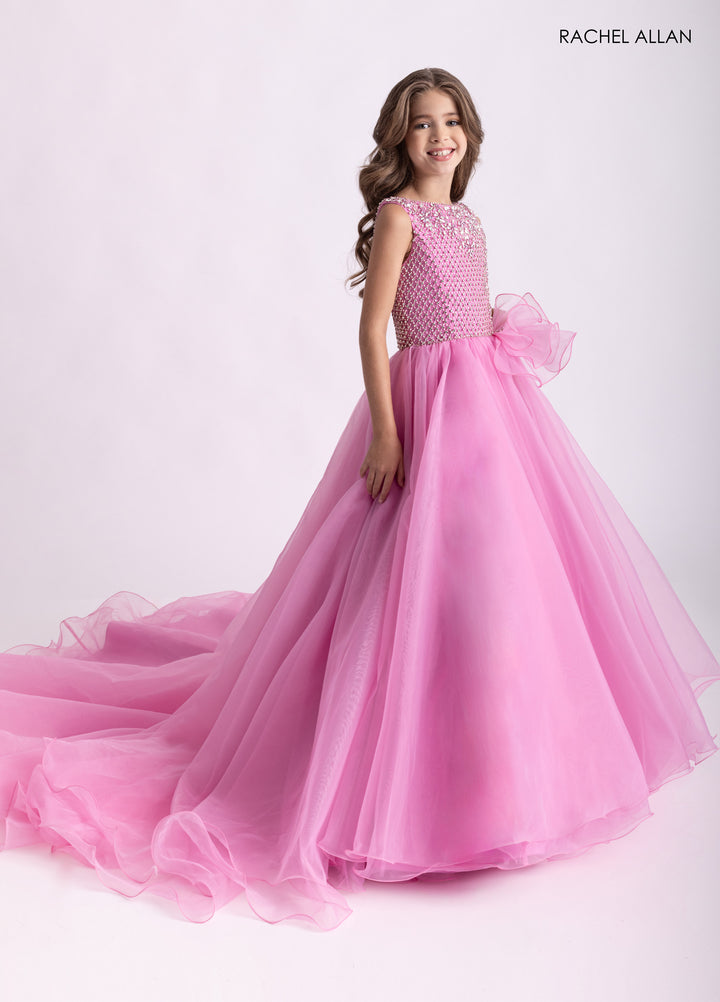 Girl's Organza Sleeveless Gown by Rachel Allan 10312