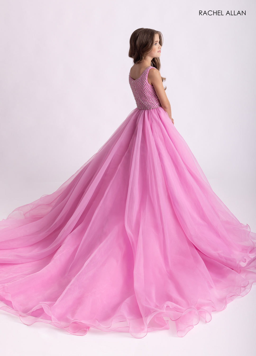 Girl's Organza Sleeveless Gown by Rachel Allan 10312
