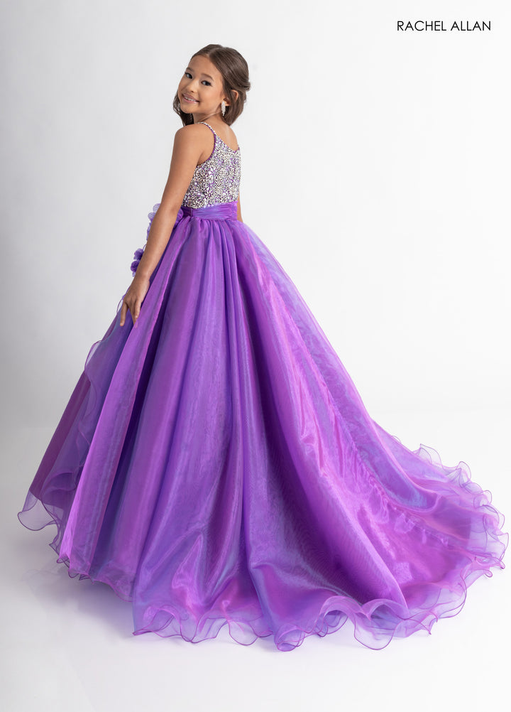 Girl's Organza Sleeveless Gown by Rachel Allan 10317