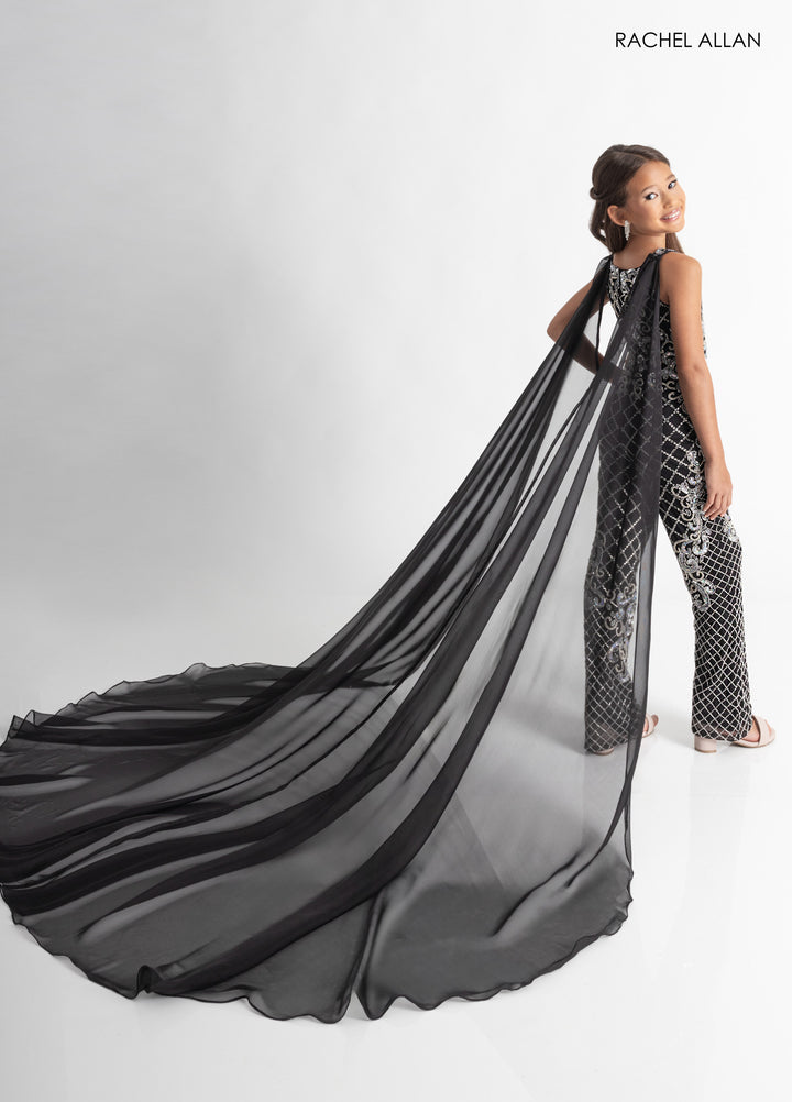 Girl's Overskirt Jumpsuit by Rachel Allan 10320