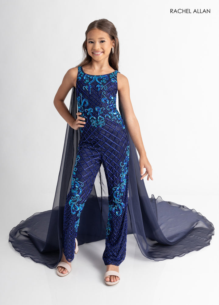 Girl's Overskirt Jumpsuit by Rachel Allan 10320