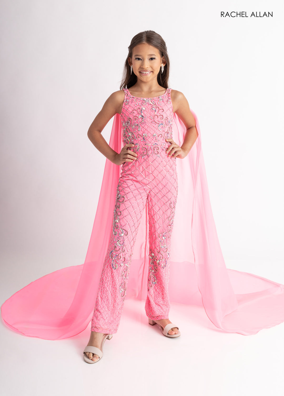 Girl's Overskirt Jumpsuit by Rachel Allan 10320