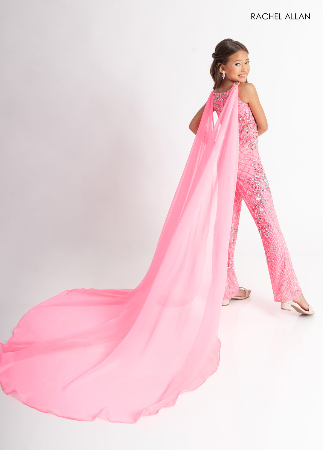 Girl's Overskirt Jumpsuit by Rachel Allan 10320